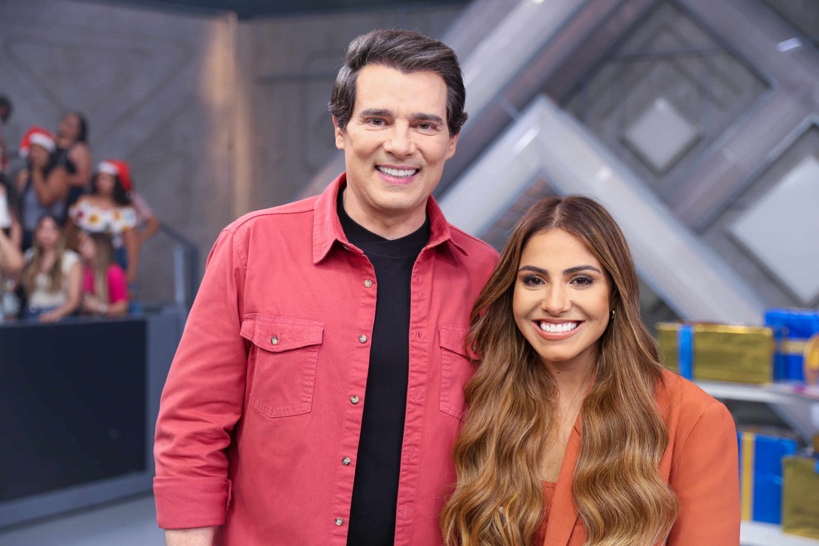 Gabriela Rocha no "Domingo Legal" (Créditos: Lê Taccilo/SBT